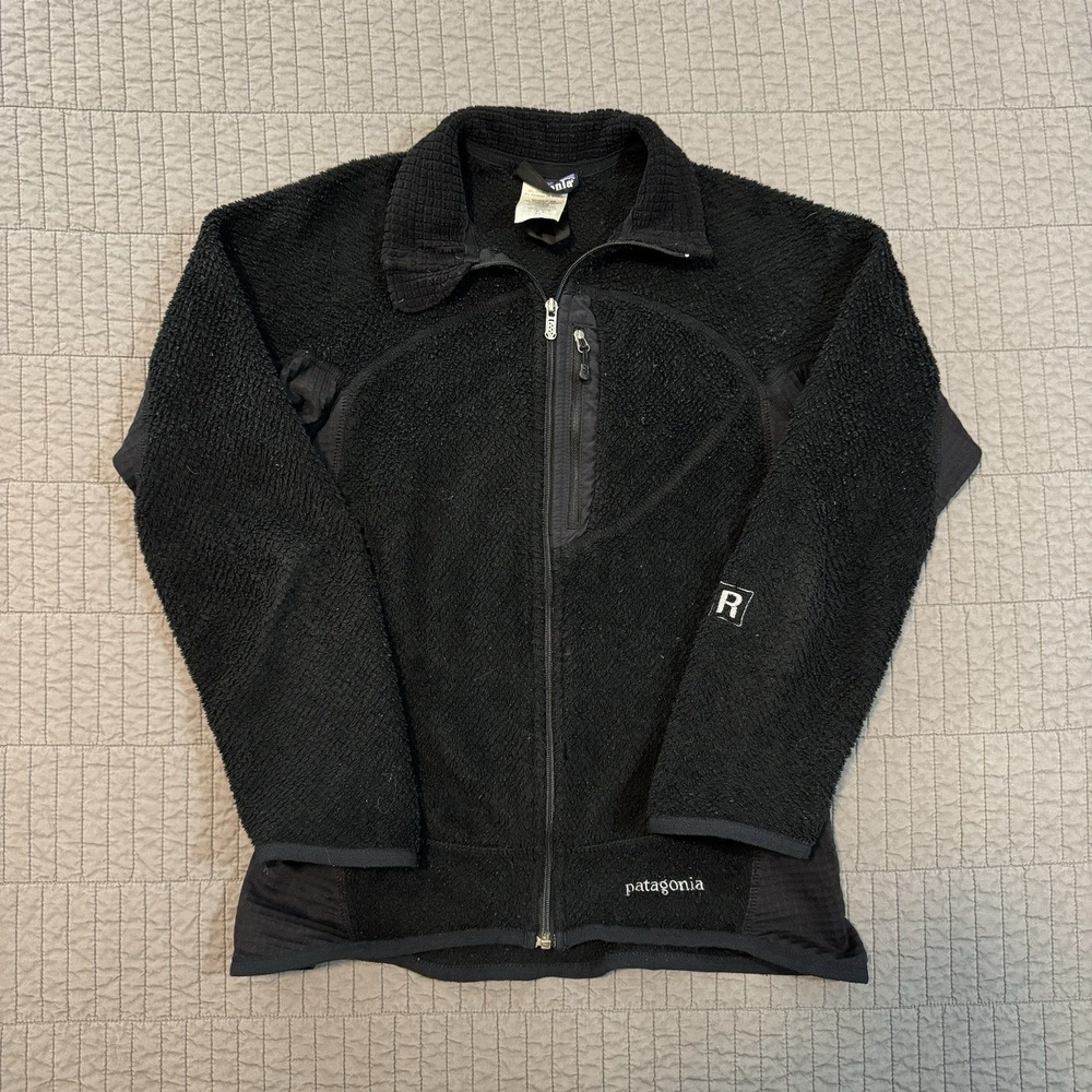 Patagonia Jacket Womens XS Black R2 Regulator Fleece Full Zip Polartec‎ Pockets